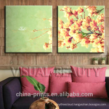 2014 Latest Modern Sakura Flower Canvas Painting for Interior Decorations